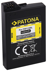 PATONA baterie pro herní konzoli Sony PSP 2000/PSP 3000 Portable 1200mAh Li-lon 3,7V PSP-S110