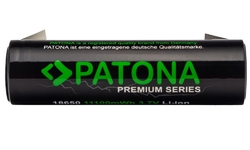 PATONA nabíjecí baterie 18650 Li-lon 3000mAh PREMIUM 3,7V s páskovými vývody pro pájení