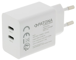 PATONA napájecí adaptér Power delivery 35W 2xUSB-C -PD 3.0