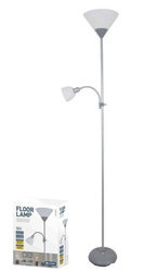 Platinet PFLF066GR podlahová lampa E27 + E14, šedá