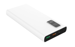 Platinet Power Bank PMPB10WQC726W 10000mAh PD3.0 QC3.0 display bílá