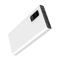 Platinet Power Bank PMPB10WQC726W 10000mAh PD3.0 QC3.0 display bílá