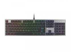 Plochá mechanická herní klávesnice GENESIS THOR 420, US layout, RGB