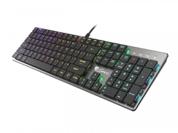 Plochá mechanická herní klávesnice GENESIS THOR 420, US layout, RGB