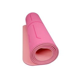 Podložka LIFEFIT YOGA MAT LOTOS DUO, 183x58x0,6cm, růžová