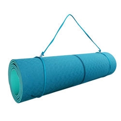 Podložka LIFEFIT YOGA MAT LOTOS DUO, 183x58x0,6cm, tyrkysová