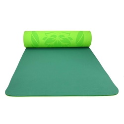 Podložka LIFEFIT YOGA MAT LOTOS DUO, 183x58x0,6cm, zelená