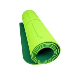 Podložka LIFEFIT YOGA MAT LOTOS DUO, 183x58x0,6cm, zelená