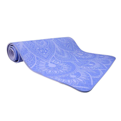 Podložka LIFEFIT YOGA MAT MANDALA DUO, 183x58x0,6cm, modrá