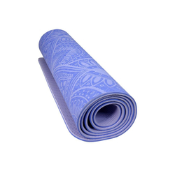 Podložka LIFEFIT YOGA MAT MANDALA DUO, 183x58x0,6cm, modrá