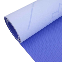 Podložka LIFEFIT YOGA MAT RELAX DUO, 183x58x0,6cm, modrá