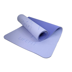 Podložka LIFEFIT YOGA MAT RELAX DUO, 183x58x0,6cm, modrá