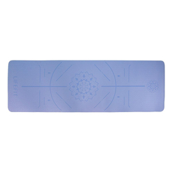 Podložka LIFEFIT YOGA MAT RELAX DUO, 183x58x0,6cm, modrá