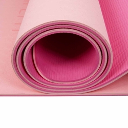 Podložka LIFEFIT YOGA MAT RELAX DUO, 183x58x0,6cm, růžová