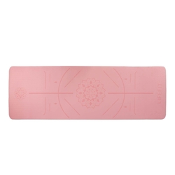 Podložka LIFEFIT YOGA MAT RELAX DUO, 183x58x0,6cm, růžová