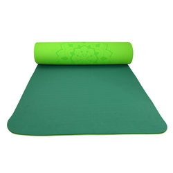 Podložka LIFEFIT YOGA MAT RELAX DUO, 183x58x0,6cm, zelená