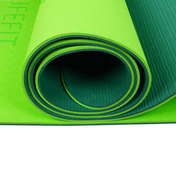 Podložka LIFEFIT YOGA MAT RELAX DUO, 183x58x0,6cm, zelená