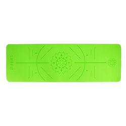 Podložka LIFEFIT YOGA MAT RELAX DUO, 183x58x0,6cm, zelená