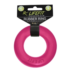 Posilovač prstů LIFEFIT RUBBER RING růžový