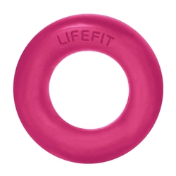 Posilovač prstů LIFEFIT RUBBER RING růžový