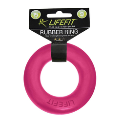 Posilovač prstů LIFEFIT RUBBER RING růžový