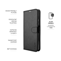 Pouzdro typu kniha FIXED Opus pro Xiaomi Redmi Note 13 Pro/POCO M6 Pro 4G, černé