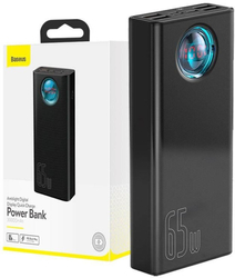 Power banka Baseus Amblight QC 30000mAh 65W černá s kabelem USB-C - USB-C 1m