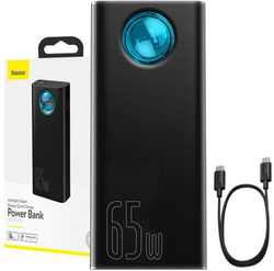 Power banka Baseus Amblight QC 30000mAh 65W černá s kabelem USB-C - USB-C 1m