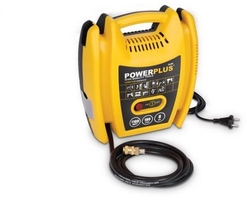 Powerplus POWX1705 Kompresor bezolejový, 1100W, 8 bar, 5 ks příslušenství