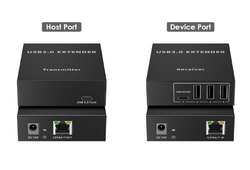 PremiumCord 4-port USB 3.0 Extender po Cat5e/Cat6/Cat6A do 100m, 5Gbps