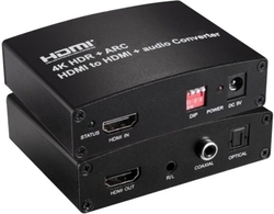 PremiumCord HDMI 4K Audio extractor s oddělením audia na stereo jack, SPDIF Toslink, RCA