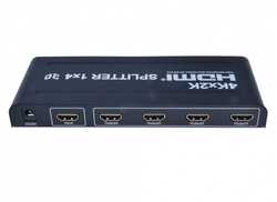 PremiumCord HDMI splitter 1-4 Port,kovové pouzdro,4K,FULL HD,3D