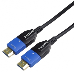 PremiumCord Ultra High Speed HDMI 2.1 optický kabel 8K@60Hz 4K@120Hz 10m zlacený