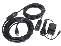 PremiumCord USB 3.0 repeater a prodlužovací kabel A/M-A/F 20m