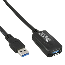 PremiumCord USB 3.2 repeater a prodlužovací kabel A/M-A/F 5m