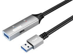 PremiumCord USB 3.2 repeater a prodlužovací kabel Male-Female, 5Gbps Aluminium 10m