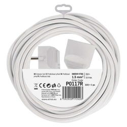 Prodlužovací kabel 7 m / 1 zásuvka / bílý / PVC / 1,5 mm2