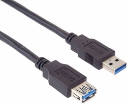 PremiumCord Prodlužovací kabel USB 3.0 Super-speed 5Gbps A-A, MF, 9pin, 0,5m