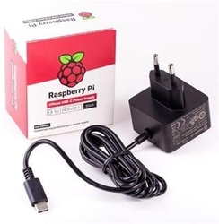 Raspberry Pi napájecí adaptér USB-C 3A pro Rpi 4, černá