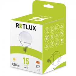 Retlux RLL 444 G95 E27 LED žárovka Big Globe 15W 