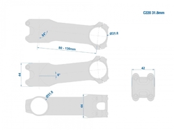 Ritchey WCS C220 84D 31,8mm -  100mm