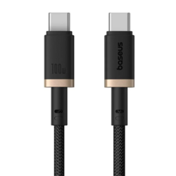 Rychlonabíjecí kabel Baseus Dura USB-C/USB-C 2m 100W černo zlatý