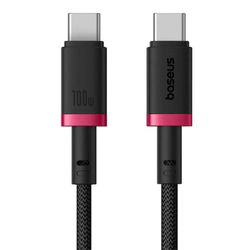 Rychlonabíjecí kabel Baseus Dura USB-C/USB-C 2m 100W červeno černý