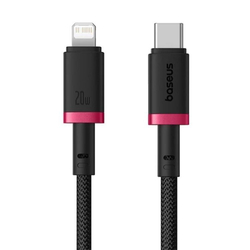 Rychlonabíjecí kabel Baseus Dura USB/Lightning 1m 20W černo červený