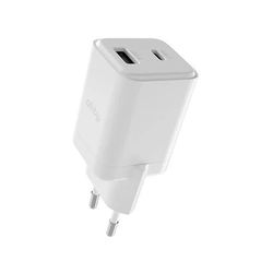 Rychlonabíječka do sítě Allity GaN PD QC ATC-01-20WAC 1x USB-C 1x USB-A 20W bílá