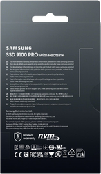 Samsung 9100 PRO 1TB NVMe PCIe 5.0 + Heatsink