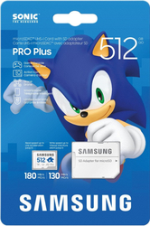 Samsung microSDXC 512GB PRO Plus Sonic the Hedgedog™ + SD adaptér