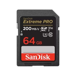 SanDisk Extreme PRO SDXC 64GB 200MB/s UHS-I U3 Class 10