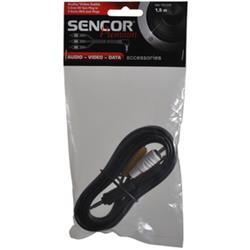 Sencor SAV 150-015 3,5mm jack AV 4pin - 3 cinch/RCA jack