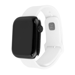 Set silikonových řemínků FIXED Silicone Sporty Strap pro Apple Watch 42/44/45/46mm, bílý